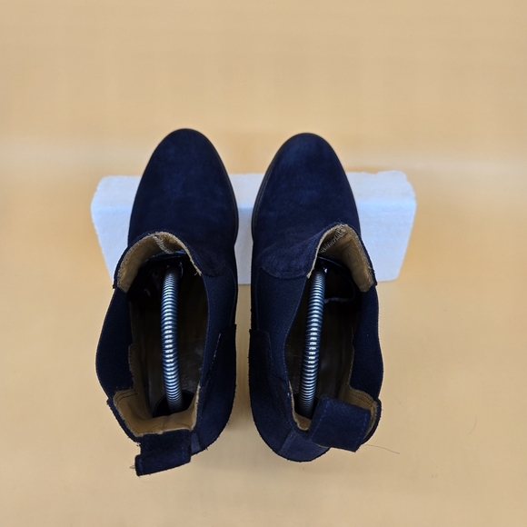 Hunter Original Refined Water Resistant Chelsea Suede Ankle Boots Women's Size 7 - Picture 5 of 9